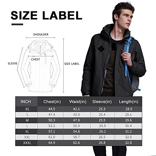  Лыжная куртка 3 в 1 водонепроницаемое зимнее теплое флисовое пальто с капюшоном