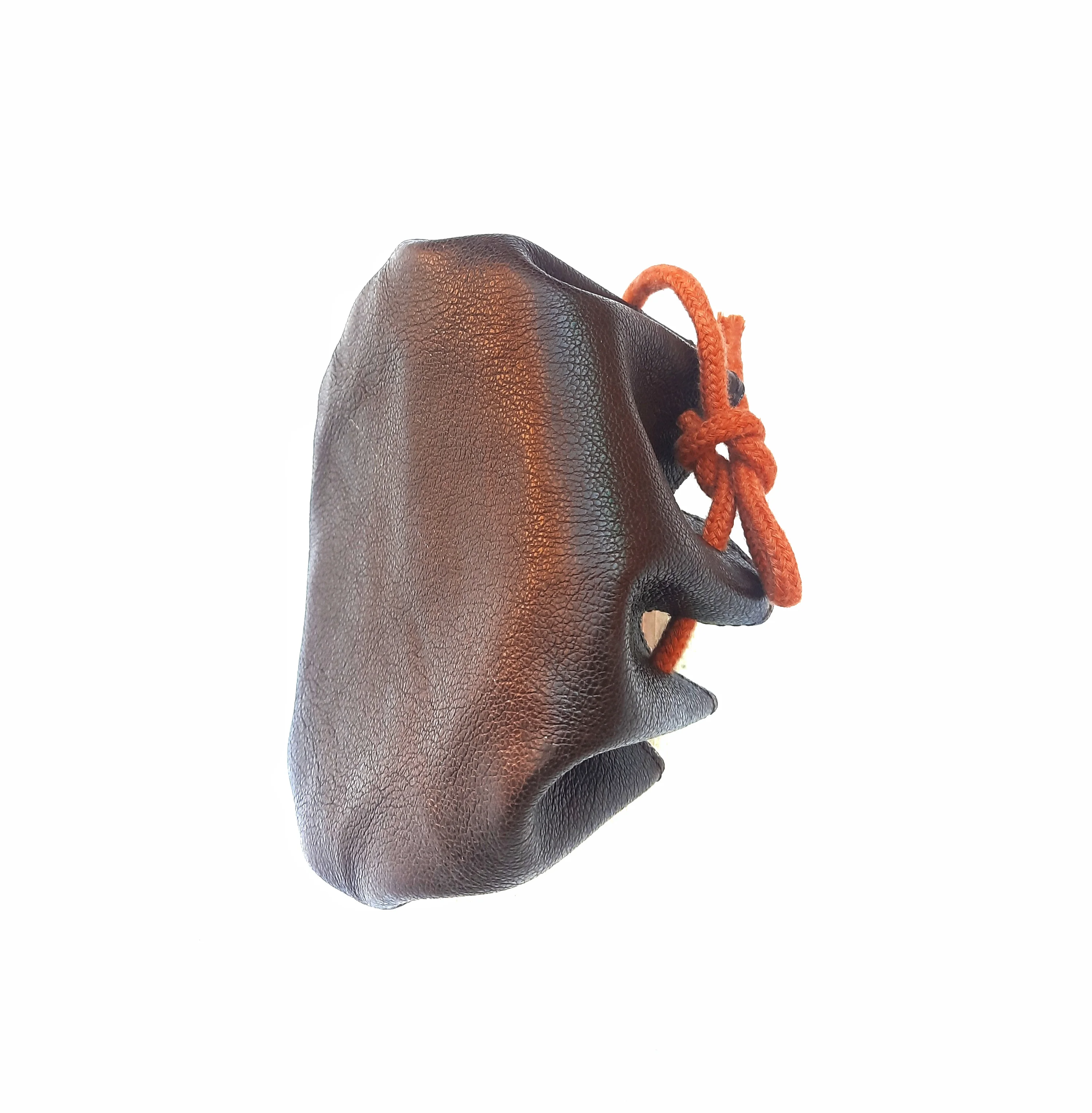 2021 Genuine Brown Leather Pen Stand Holder Desk Custom Logo Cosmetic Brush Comb Holder Multi Functionating Desk Table Holder