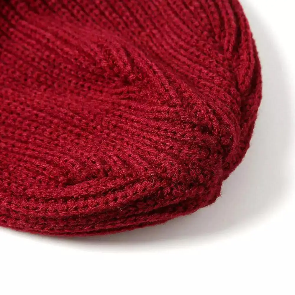 Low Moq Trendy Adult custom Acrylic Knitted bright Colorful Beanie Customized Embroidery Logo Beanie