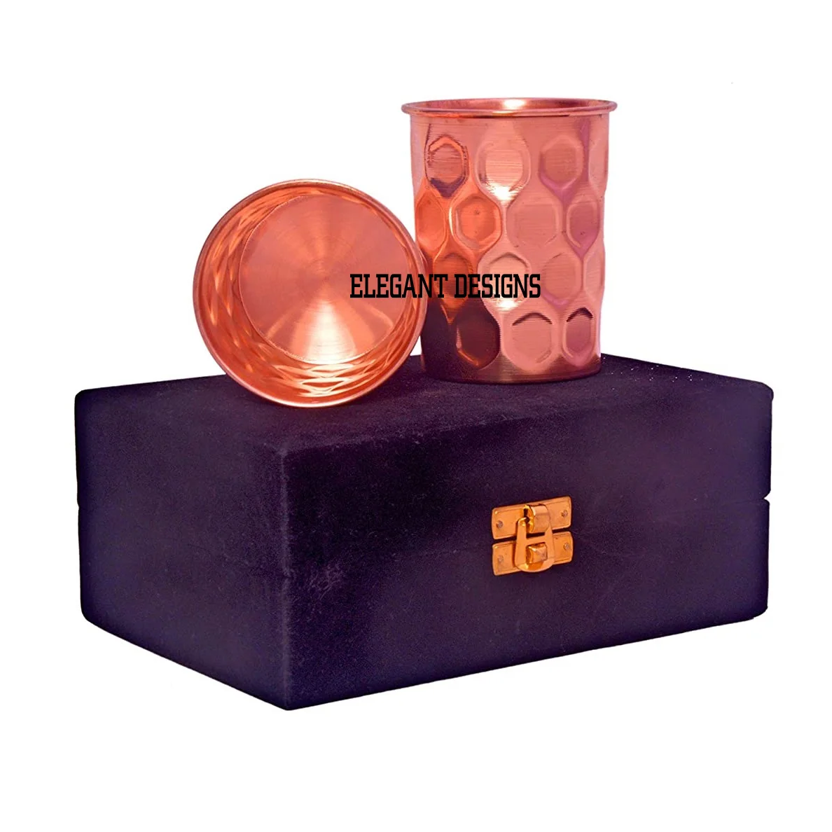 High Quality Copper Glass Round Shape Unique Designer Fast Selling Copper Glass Hotel And Restaurant Ware Luxurious Copper Glass