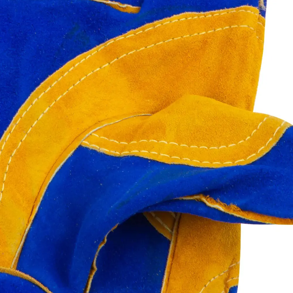 Anti-heat Cowhide Leather Work Gloves Fire Proof Leather Welding Gloves Cut Resistant Welding Gloves