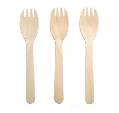 Деревянные столовые приборы Birchwood Spork, устойчивая пластиковая альтернатива