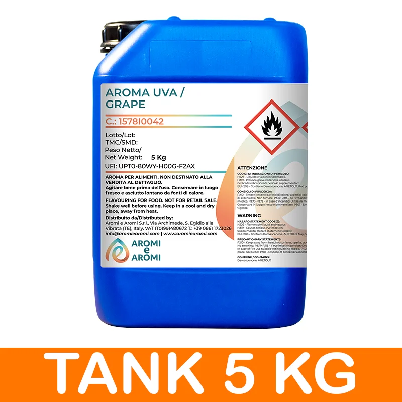 Best Italian Quality Grape Flavor Food Grade - Grape Aroma for for Food & Beverage and Liquid Concentrated Flavor for Vaporizers