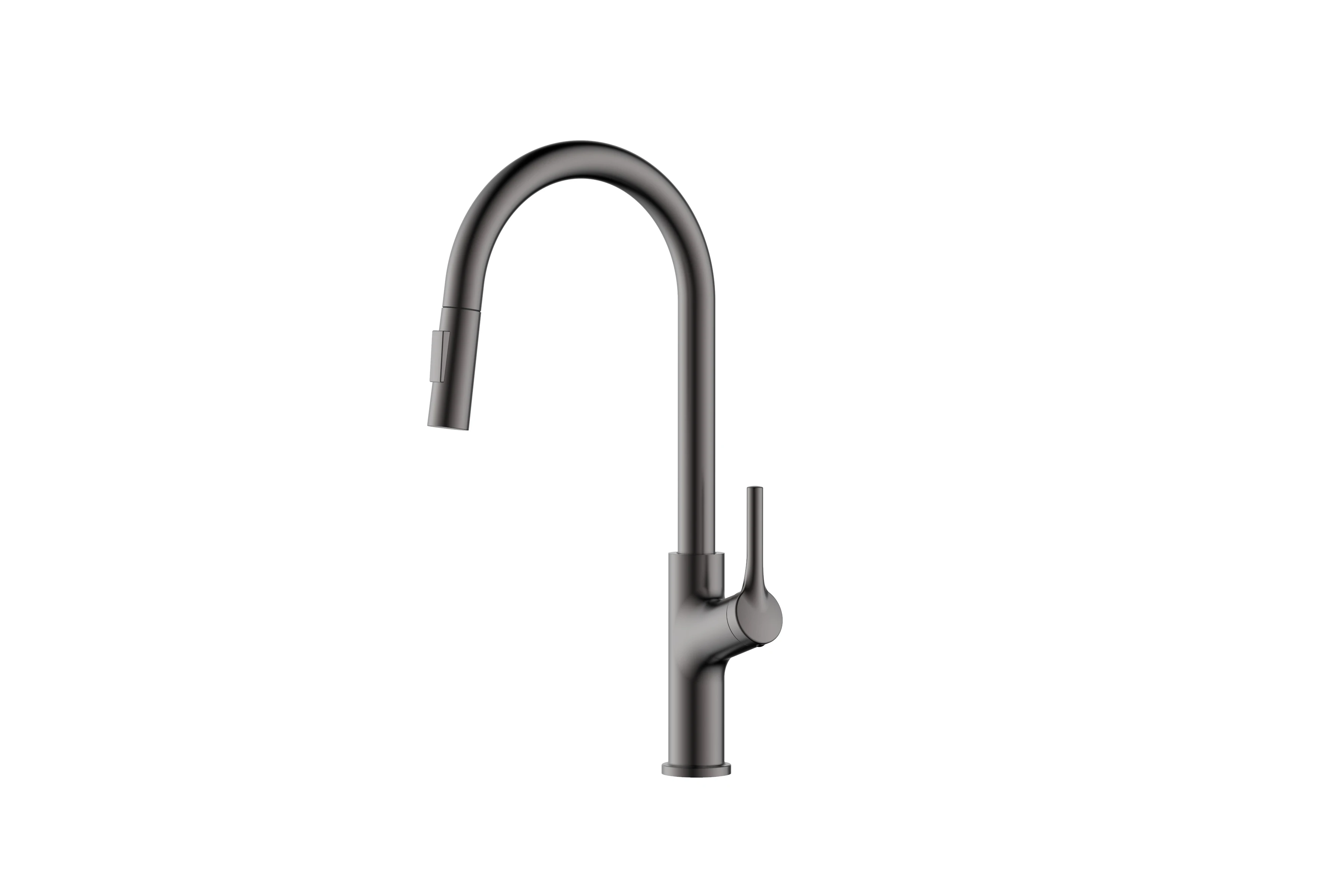 luxury brushed gold brass deck mounted pull out hot and cold water single handle single hole anti splash kitchen sink faucets