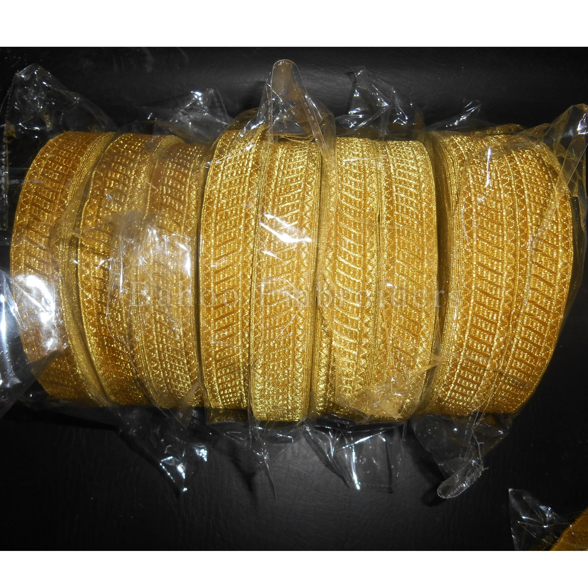 Gold Mylar Braid Trim for Military Officer Uniform, Vestment, Fancy Costume (Art # BH-BR-020)