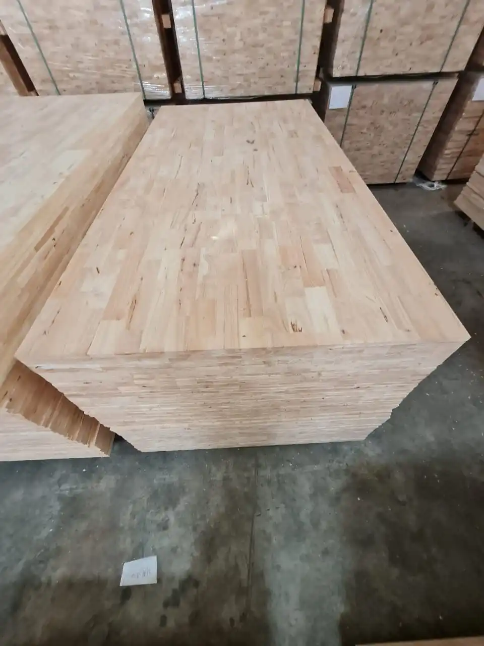 Rubber Wood  Finger Joint Laminating Board - Grade AC 17mm
