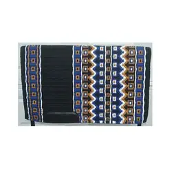 Премиум-качества из шерсти войлока выездной Ковбойское седло одеяла коврик синий