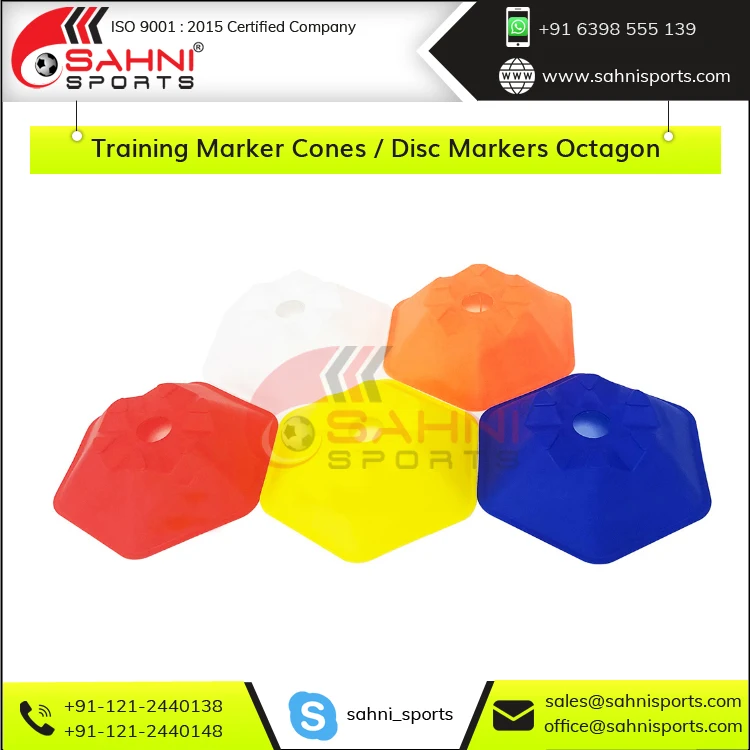 New Design Octagon Shape Training Marker Cones / Disc Markers Octagon from India