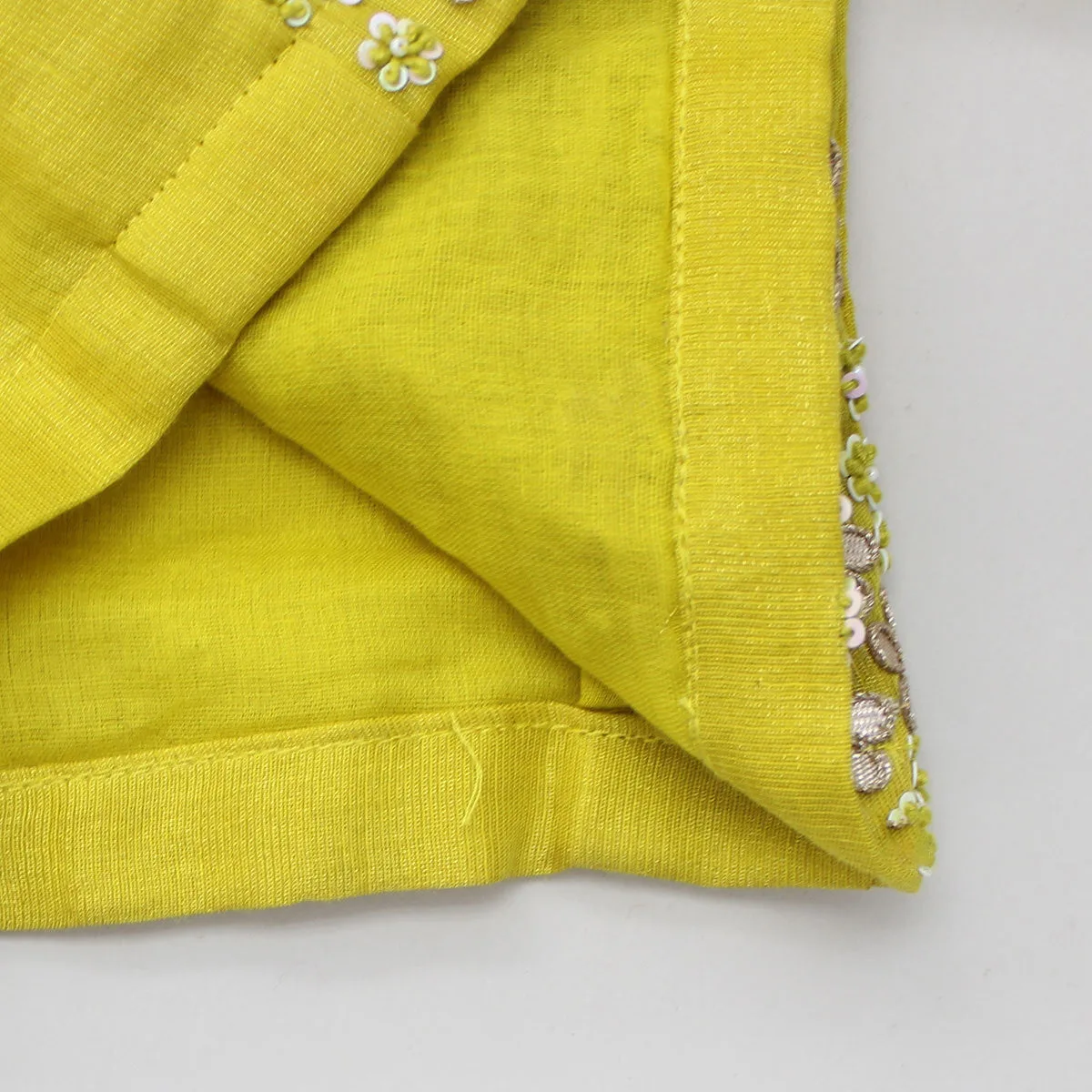 Finest Elements Exclusive Designs Girls Kids Wear Gota Flower Work Top Zari Thread Embroidered Lehenga Dupatta pleated frills