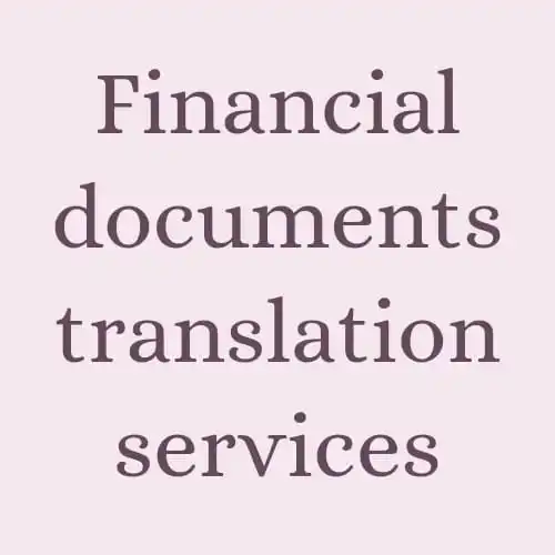 Document Financial Translation Services  of German English French AT BEST WHOLESALE PRICE MANUFACTURES IN INDIA