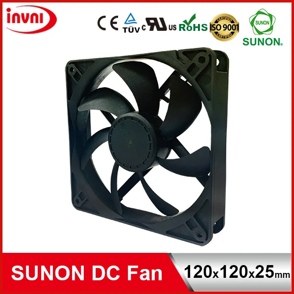 ON SALE SUNON 12025 120x25 120mm 120x120 12V DC Axial Flow Low Cost Mini Cooling Fan 120x120x25 mm (EFC0251B2-Q060-S99)
