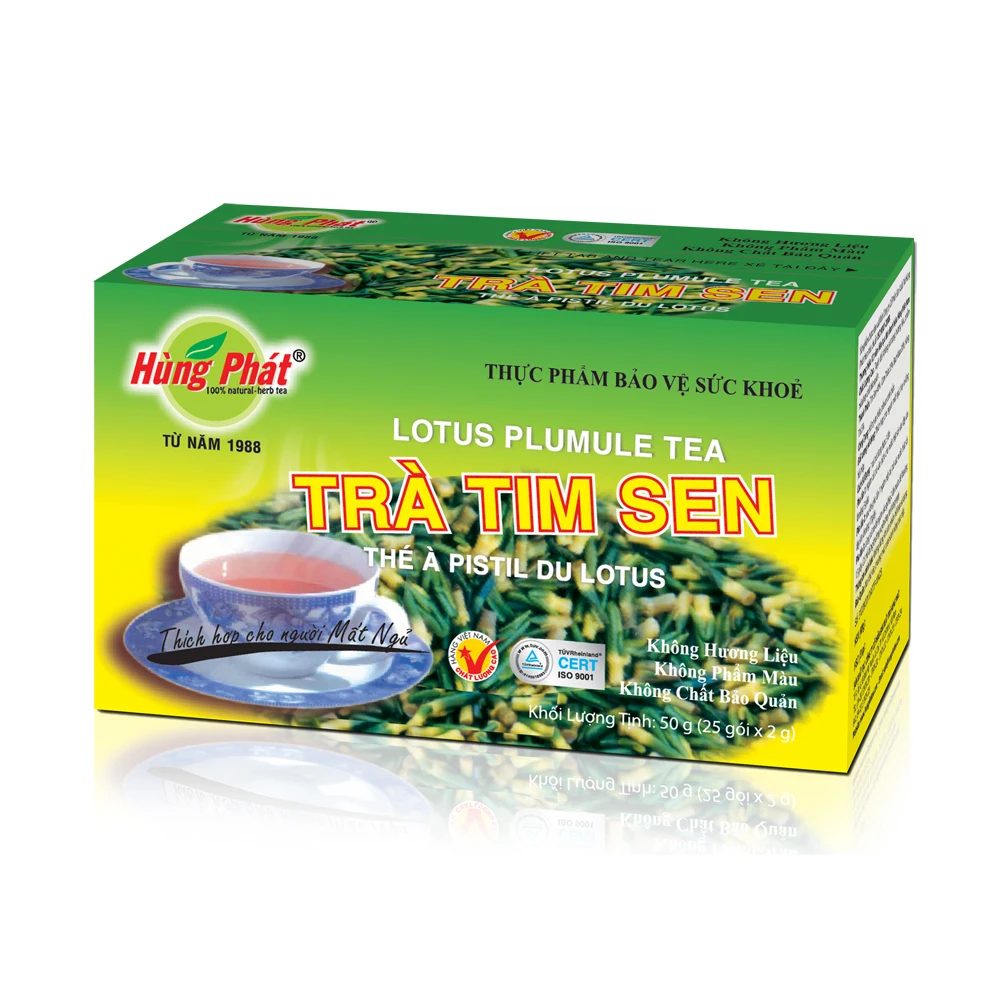 
Lotus Plumule Tea from Vietnam Blended Flavored Herbal Bagged Tea with 2 Years Shelf Life with HACCP and ISO Certified 