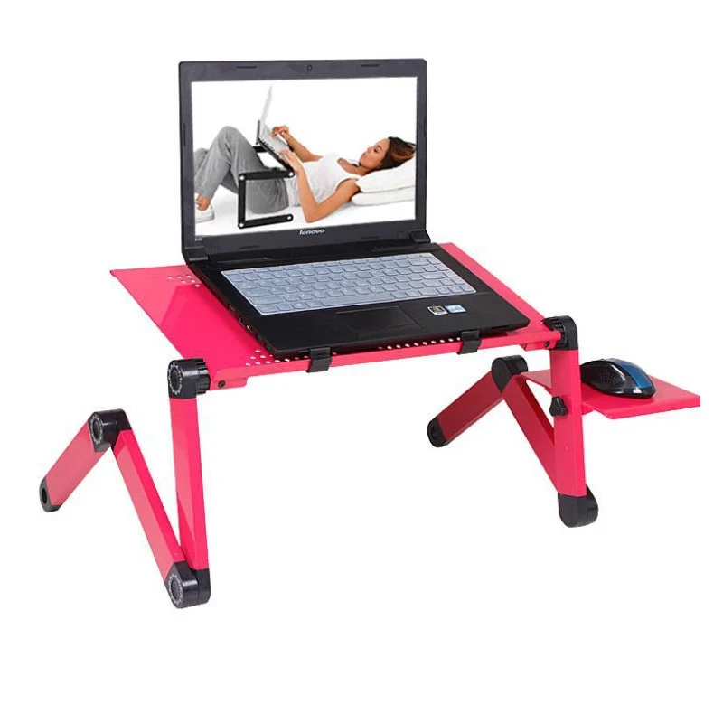 Aluminum multifunctional adjustable portable foldable bed computer desk stand folding table laptop desk