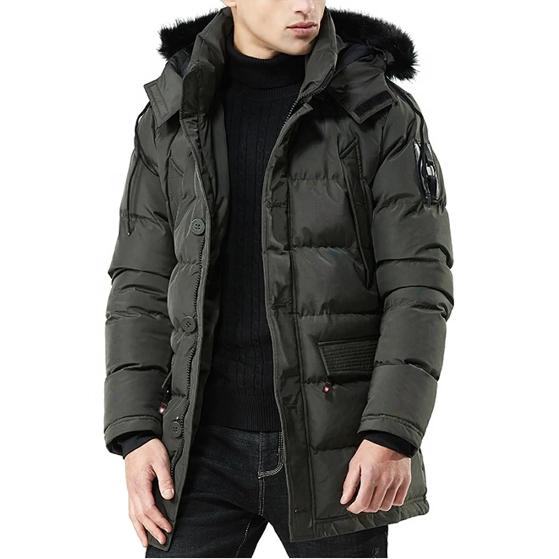 2022 New Fashion Goose Down Feather Shiny Bubble Men Puffer Jacket Coat