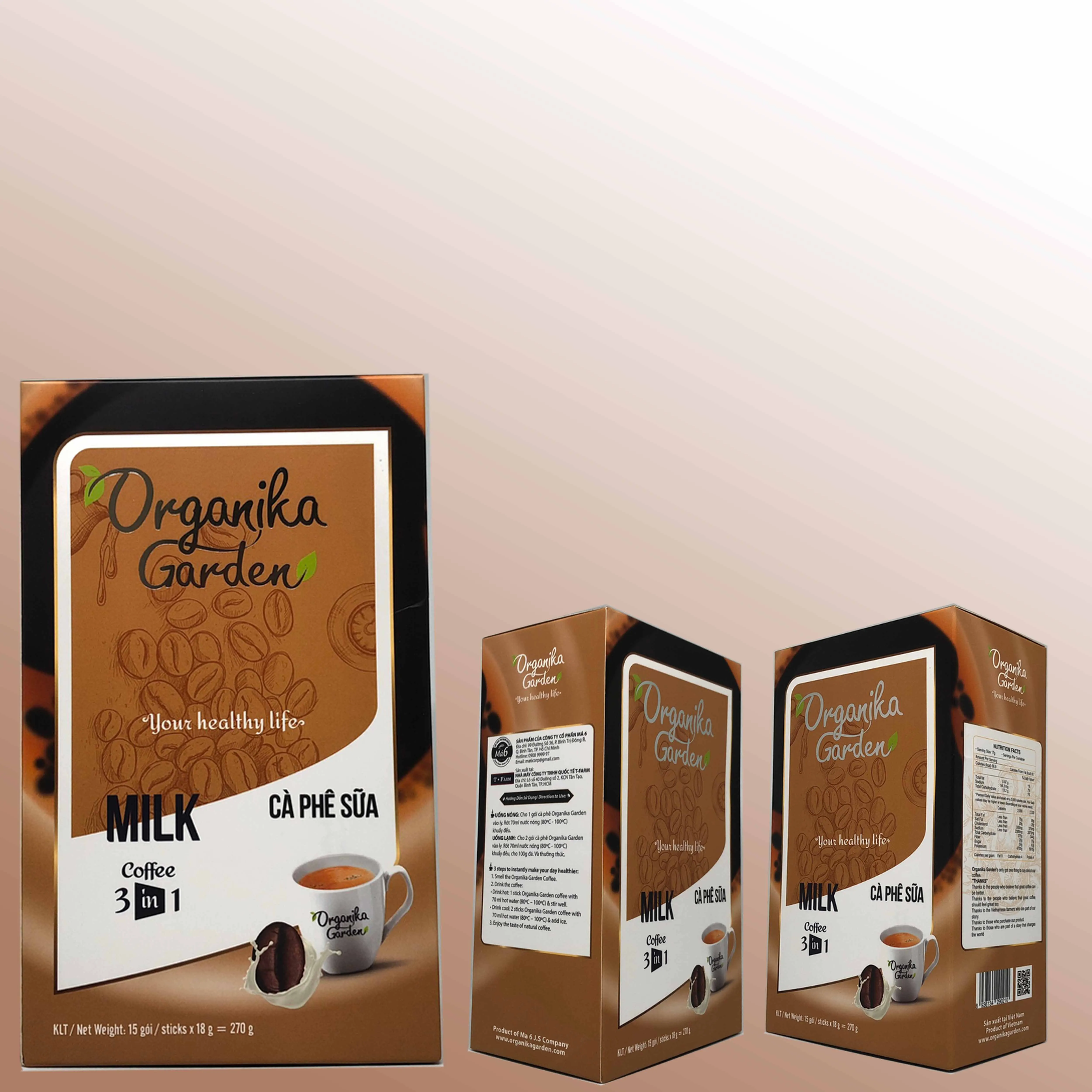 Manufacturer Coffee Instant Factory  MA6 ORGANIKA COFFEE - MILK COFFEE 3 IN 1