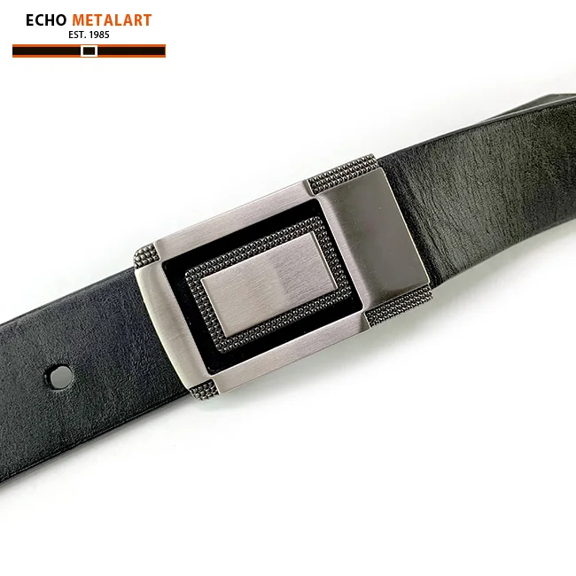 Grid dotted decoration on 30mm belt buckles for men