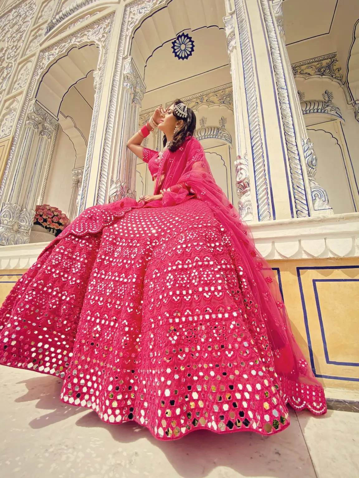 Designer Brown lehanga choli for women for wedding and special lahnga for  occasion online shopping surat,india