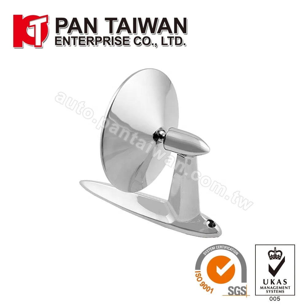 UNIVERSAL TYPE AMERICAN STYLE Retro Reproduction Car Wing Rear View Mirrors, Chrome, Hot Rat Street Rod Old School