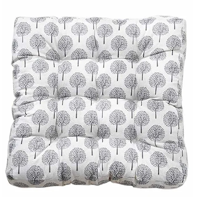 Chambray Washed Floor Pillows Home Office Dining Outdoor Floor Cushion Seating Sofa Pad Seat Cushions Comfortable 100% Cotton