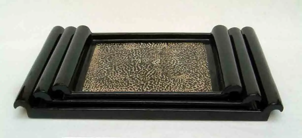 
Set of 3 rectangular egg-cell lacquer trays, Vietnam handicrafts, for home-decor, tableware, kitchenware, houseware. 