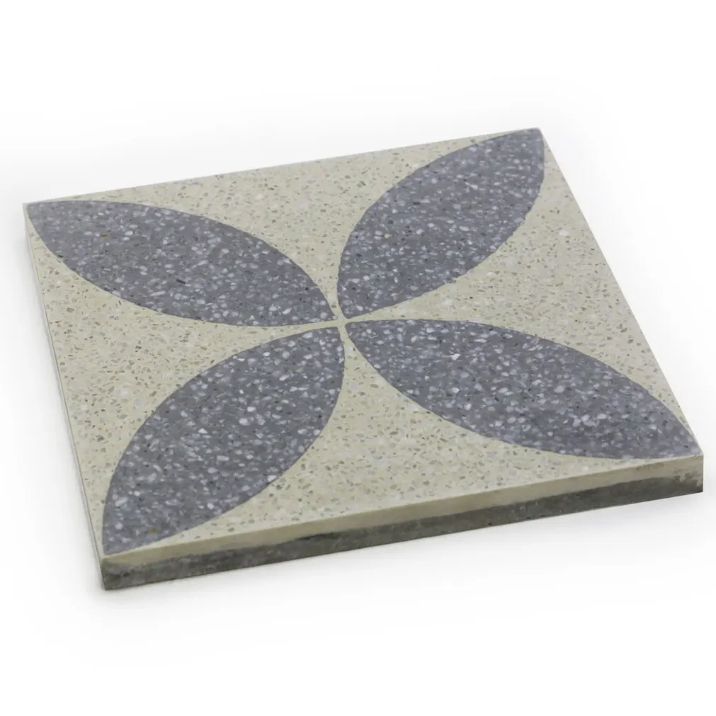 Terrazzo Handmade Tiles in Viet Nam for outdoor and indoor - Matte surface, beautiful pattern