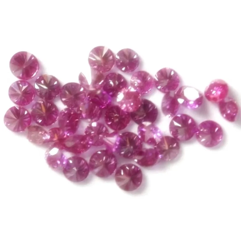 Natural Round Shape Pink Color Loose Fancy Diamonds For Making Rings and Earrings,Color Enhanced Diamonds,Natural Color Diamonds