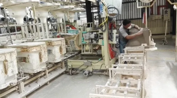 Sanitary Ware Ceramic Toilet Automatic  Low Pressure Casting Plants