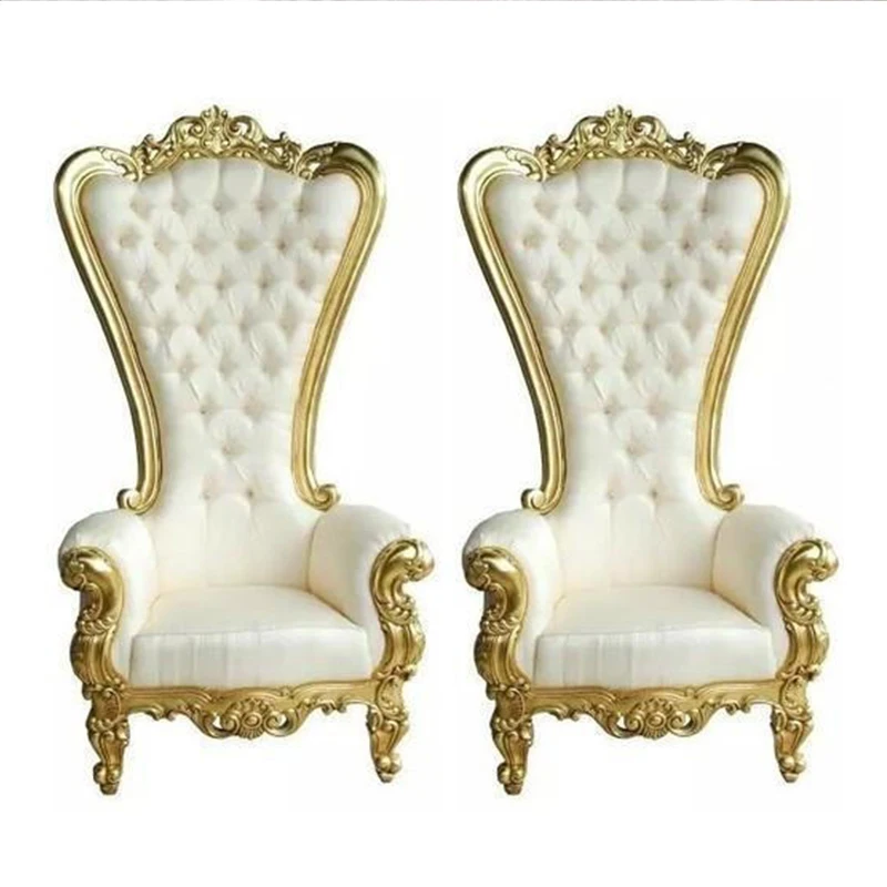 Stainless steel chair Foreign gold-plated dining table and chairs Custom gold hotel restaurant chair wedding furniture