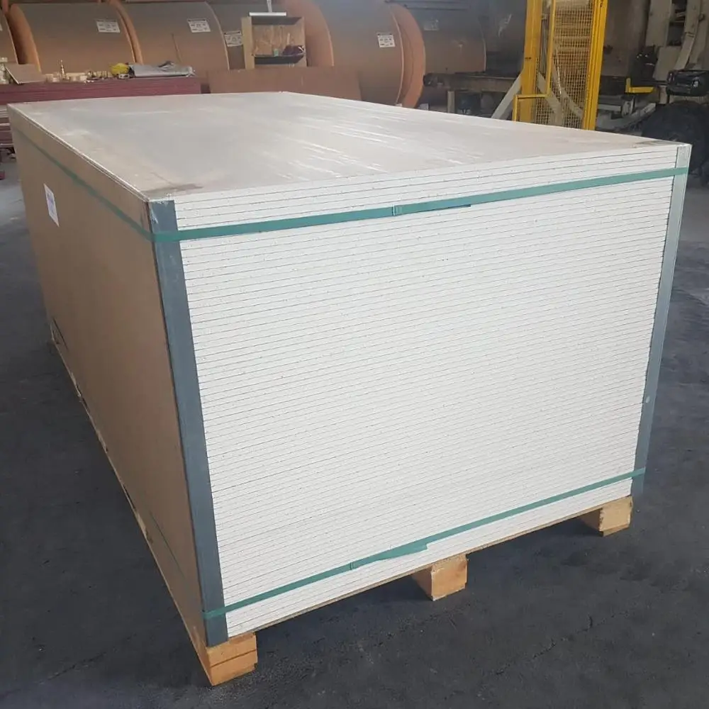 12.5mm 15mm Moisture Resistant Plasterboard Water Resistant Gypsum Board Mould Wallboard Drywall