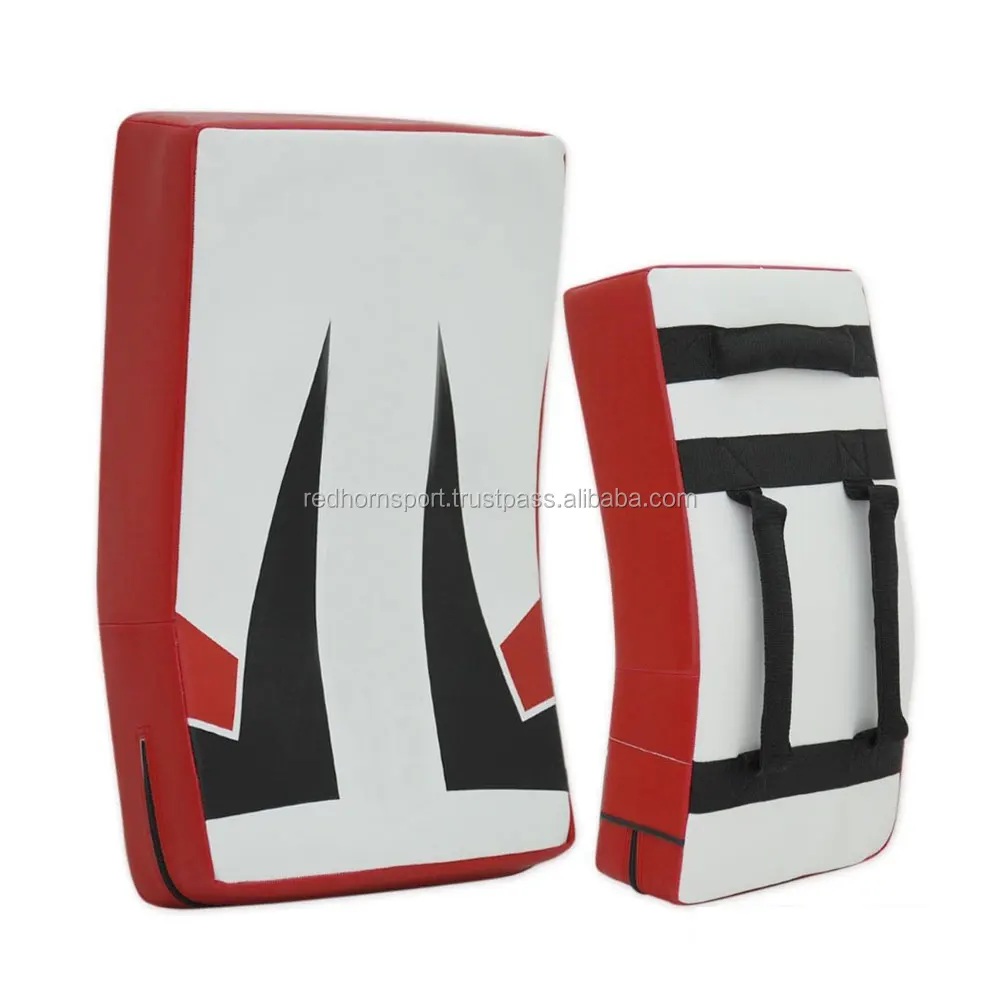 Black & White High Quality MMA Thai Pads, Karate Kick Shield, Training Kick Shield taekwondo kick pad taekwondo kicking