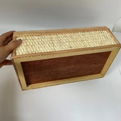 Top Quality Rattan Make up Basket With Mirror Inside -  Set 2 pieces Eco Friendly Basket For Picnic, Makeup Tool, Multifunction