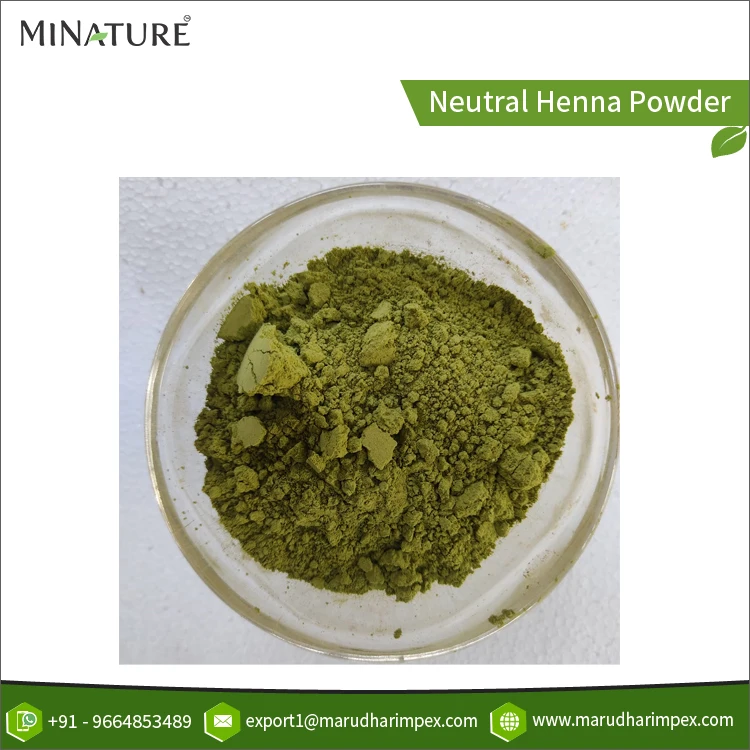 Vacuum Packed Superb Quality 100% Pure & Natural Neutral Henna Herbal Dry Powder for Wholesale at Least Price