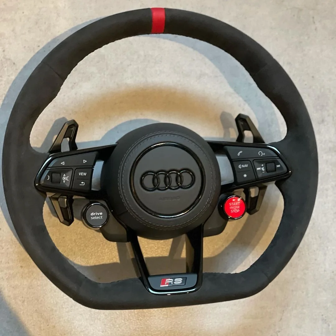 S RS Steering wheel for Audi A3 A4 A5 A6 A7 A8 S3 S4 S5 S6 S7 S8 Q3 Q5 Q7 Q8 SQ5 SQ7 SQ8 RSQ5 RSQ7 RSQ8 RS3 RS4 RS5 RS6 RS7 R8