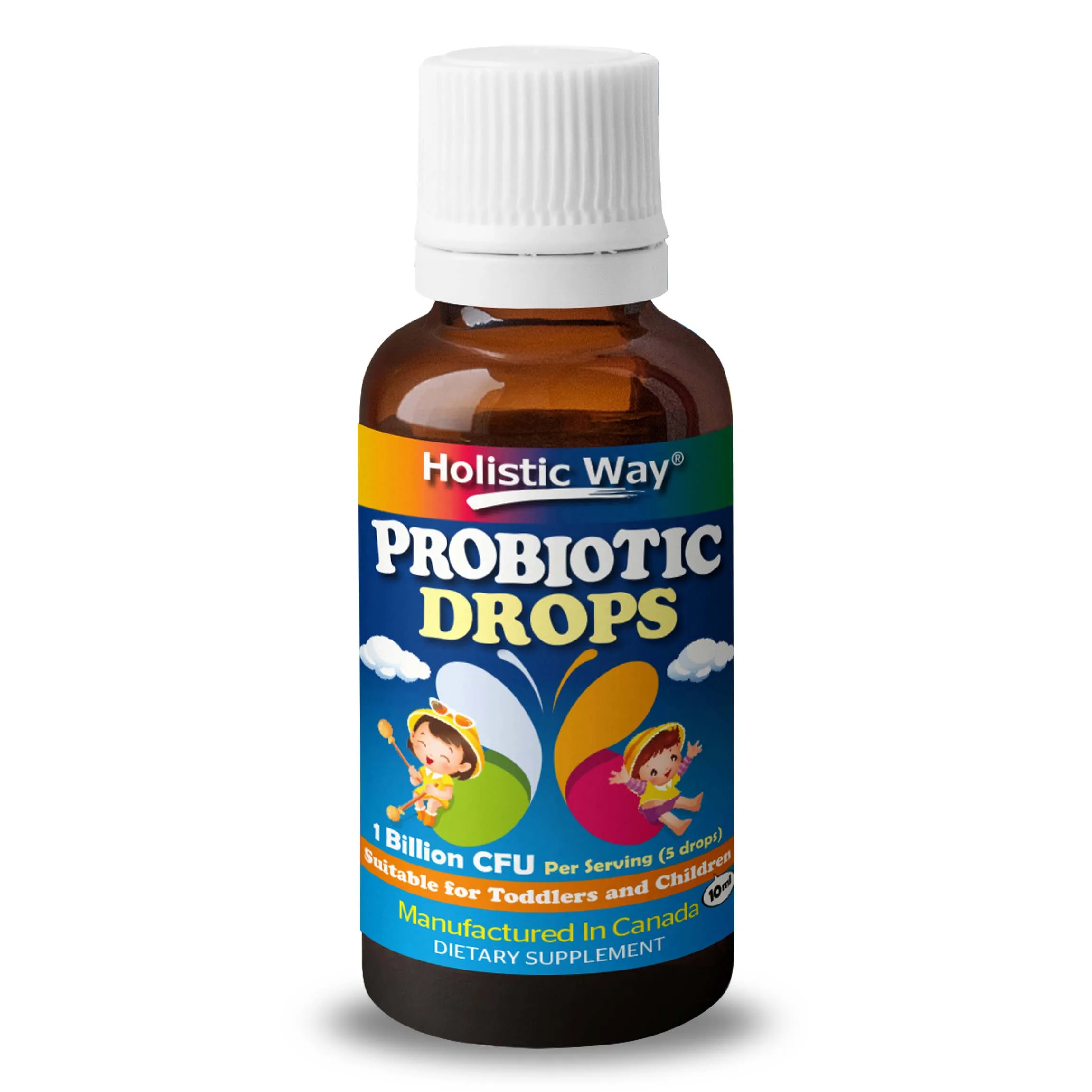 
Promote Digestion Holistic Way Probiotic Drops (10ml) Suitable Dietary Supplement Toddlers And Children 