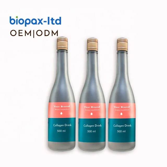 
antioxidant supplements beauty fish scale collagen drink for OEM 500ml 