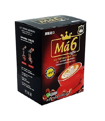 OEM Premium Quality Sweet Caffeinated Box No Preservatives Weasel Aroma Ma 6 INSTANT COFFEE 3IN1 From Vietnam