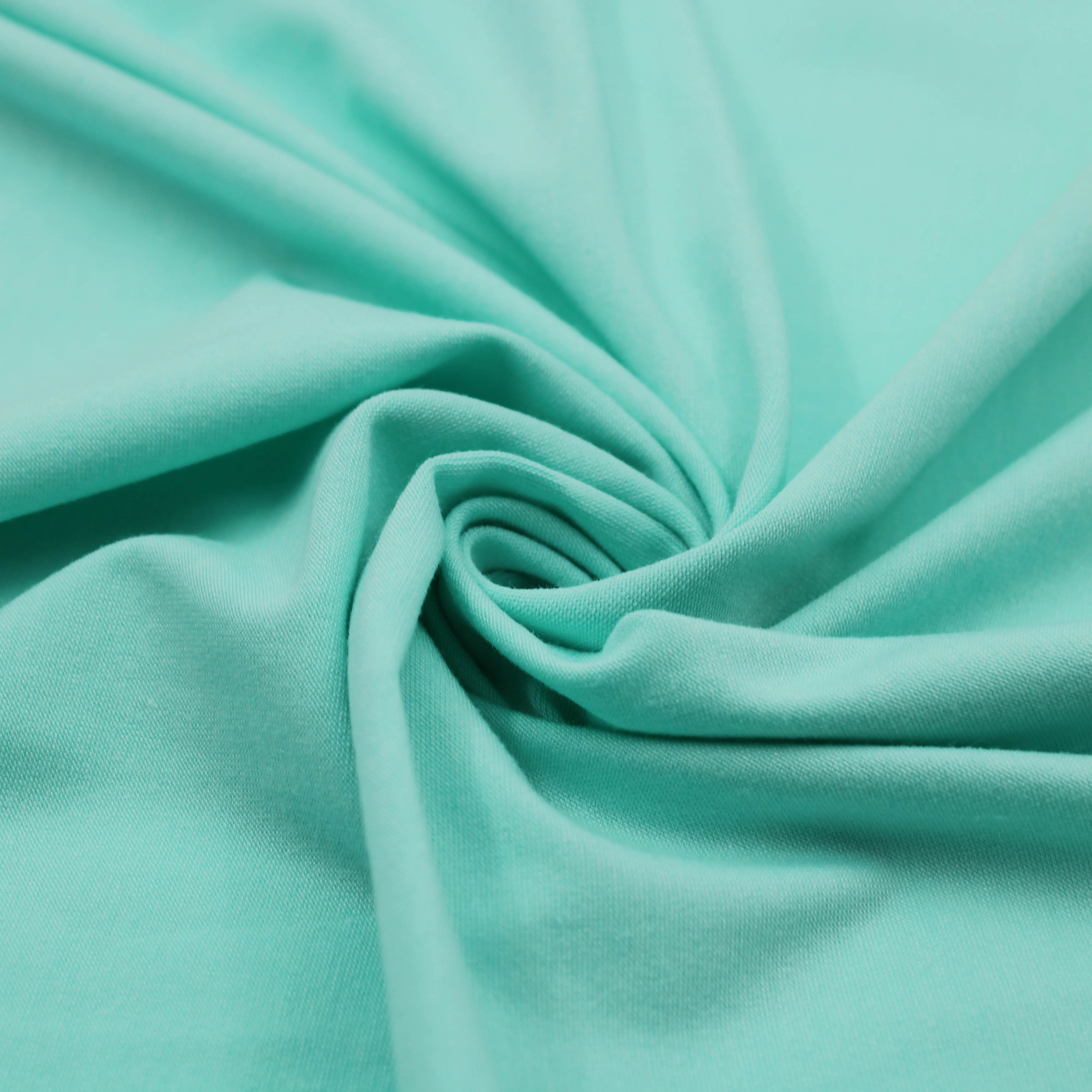 Зеленая Мятная легкая хлопковая Модальная ткань-160 GSM стиль 791