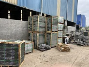 Wholesales  ELA Stone Midcentury Coastal Hotel Villa Garden Park Courtyard Machine-Cut  Basalt Stone from Vietnam