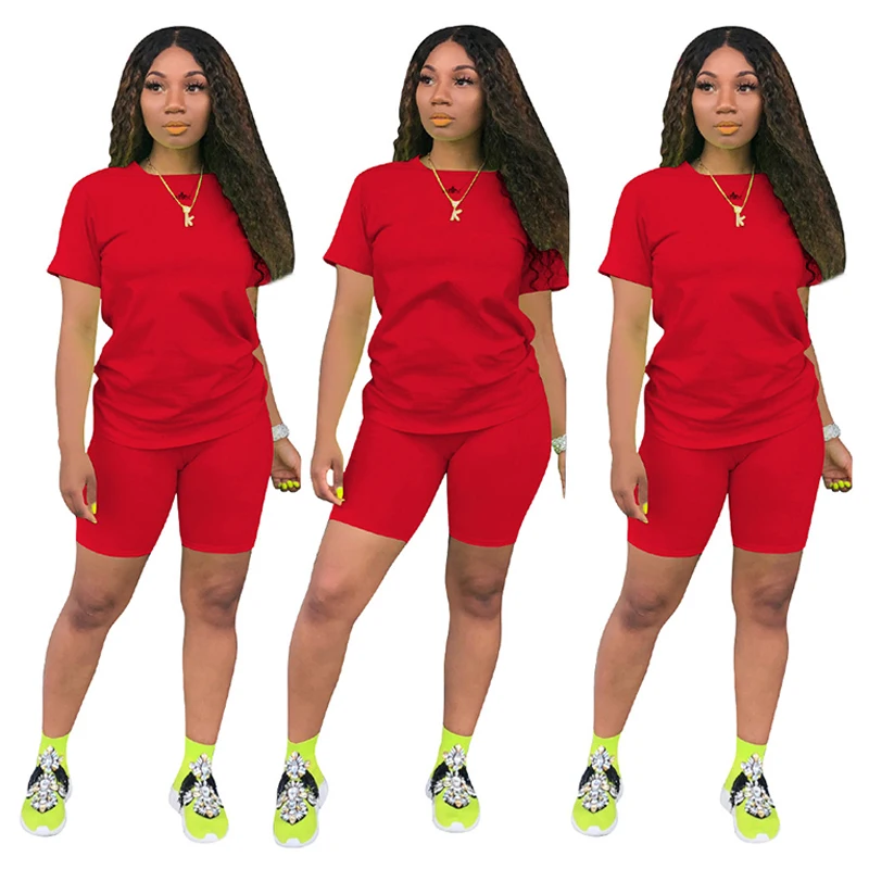 Костюм из футболки и шорт комплект двух предметов с коротким рукавом принтом в виде букв байкерские шорты для женщин мама я повседневные выше колена