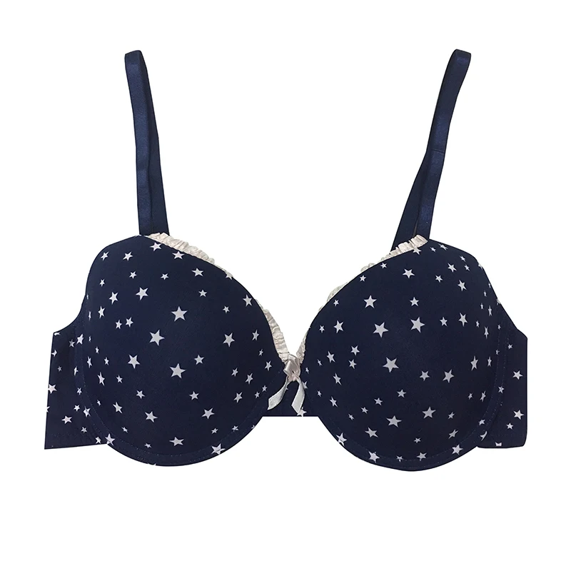 Direct Factory High Quality Custom Design Seamless Wireless Push Up Lingerie Sexy Printed Bra For Ladies From Bangladesh