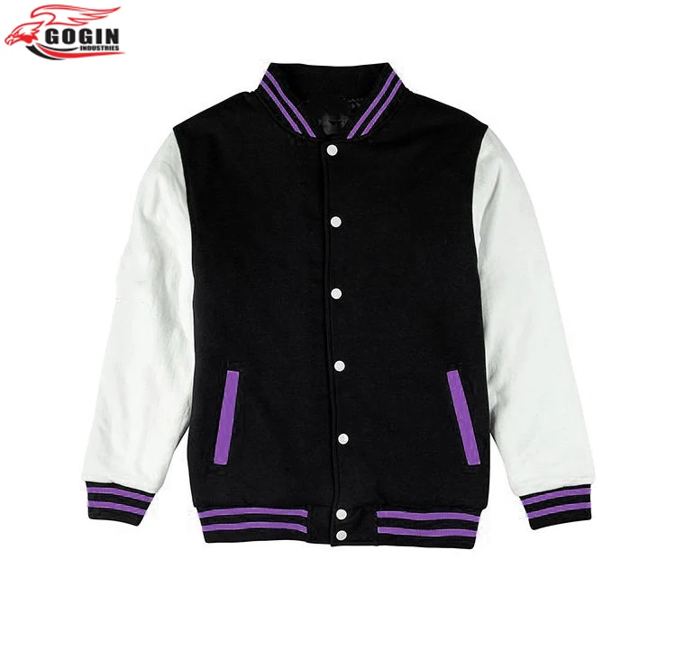 2022 New Design White Sleeves Color Body baseball Winter jacket