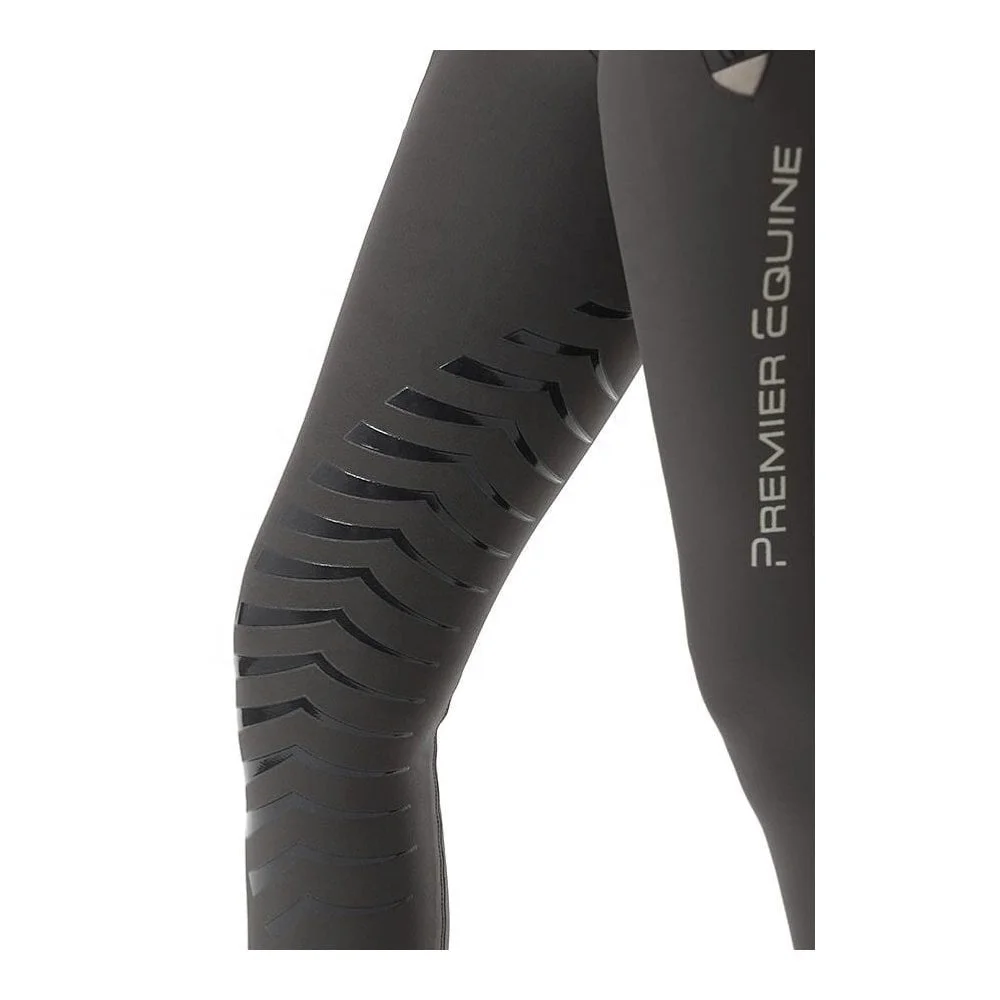 multifunctional all sizesGrey Women Stretchable Luxury High Gripping Silicone Knee Patch Breeches Pant