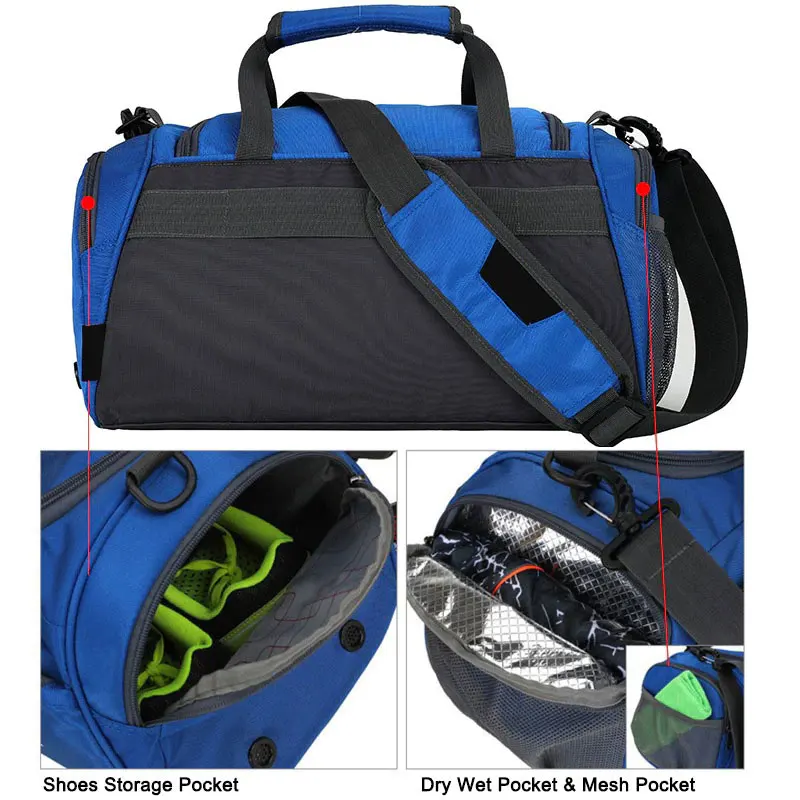 Latest Design Outdoor Sports Bags Your Own Logo Design Best Size Sports Bags