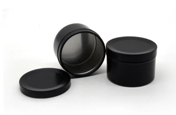 Wholesale In Stock 30ml 1oz High Quality Metal Candle Box Empty Cosmetic Jar Round Tin Can With Screw Top