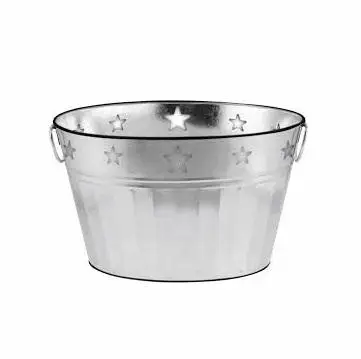 STAINLESS STEEL OVAL TUB HOME BAR TOOLS MEDIUM SIZE BEVERAGE TUB 3 GALLONS METAL BEST PRICE & TOP QUALITY ICE BUCKET
