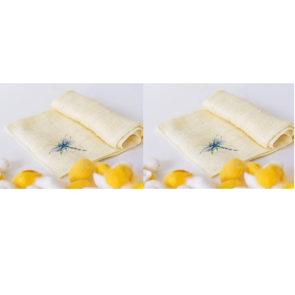 Разумная цена ручной работы носовой платок из натурального шелка с индивидуальным цветом для всех сезонов из Вьетнама