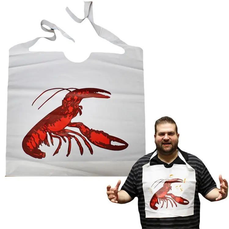 Disposable Plastic Lobster Bib Plastic Apron Crawfish Bibs - Keep Clothing Clean Direct from Vietnam Manufacturers