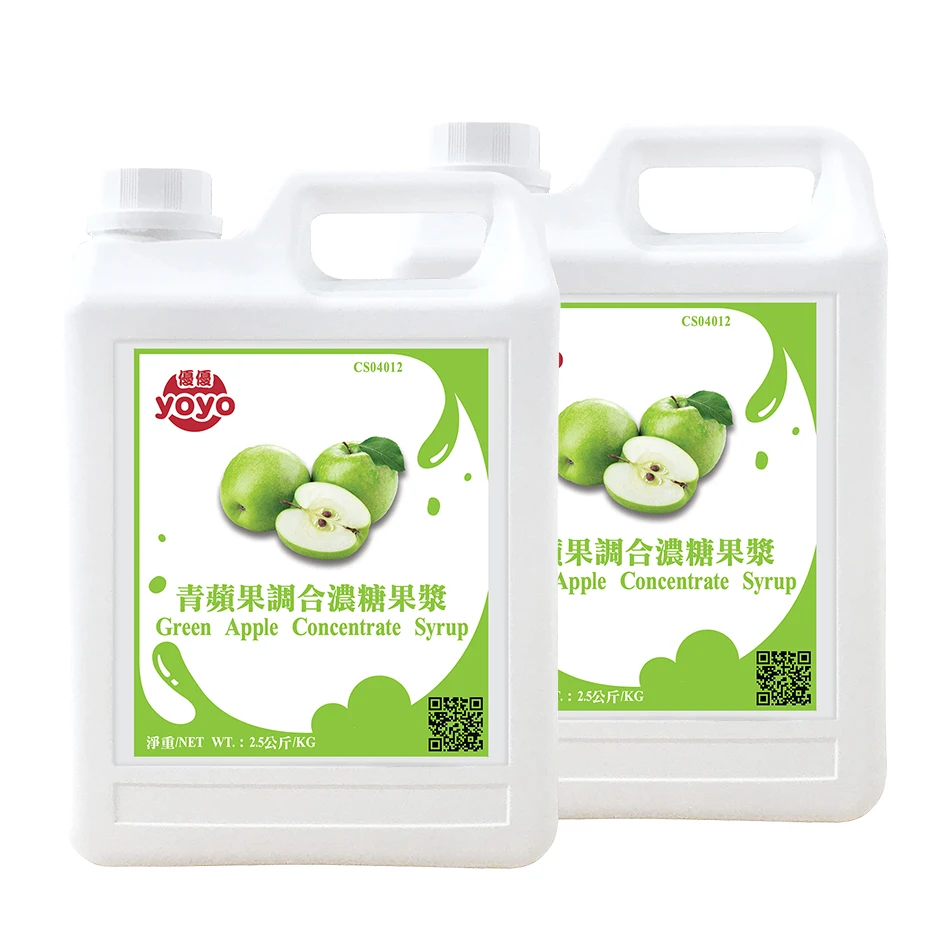 Фруктовый аромат концентрат сиропа зеленый яблочный фруктовый сок