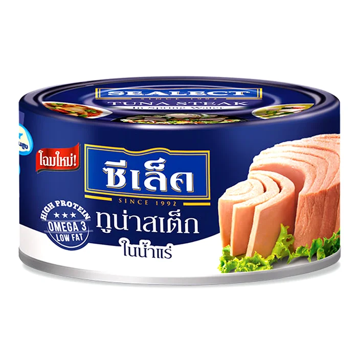 Canned Sealect Tuna Steak in Soy Bean Oil 165g x 4 Cans Origin Thailand
