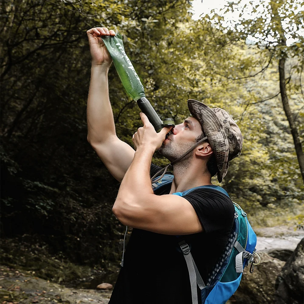 
survival kit trekking outdoor water purifier 